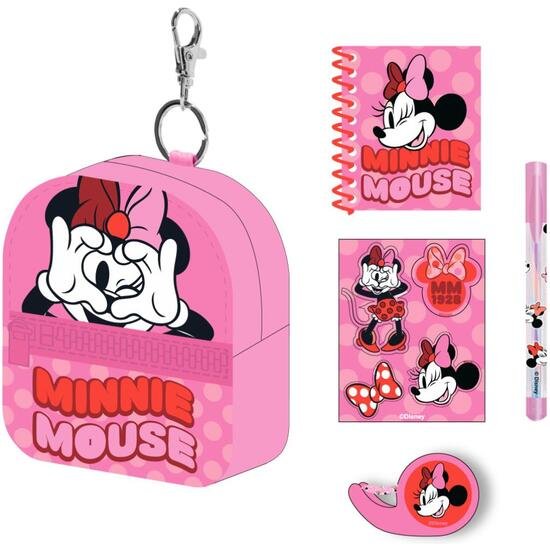 SET DE PAPELERÍA MINIMOCHILA MINNIE