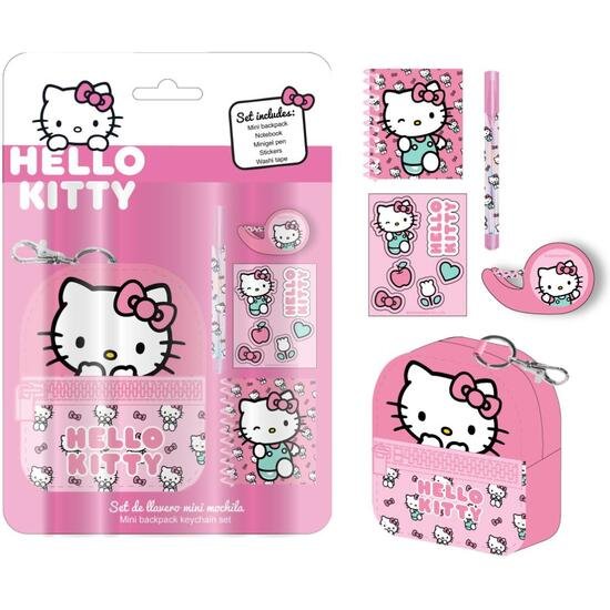 SET DE PAPELERÍA MINIMOCHILA HELLO KITTY CERDA