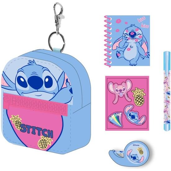 SET DE PAPELERÍA MINIMOCHILA STITCH