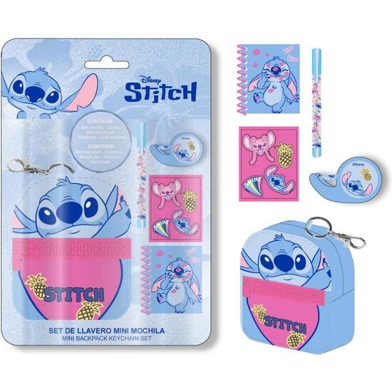 SET DE PAPELERÍA MINIMOCHILA STITCH CERDA