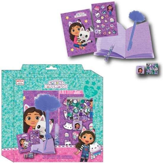 DIARIO SET GABBY´S DOLLHOUSE CERDA