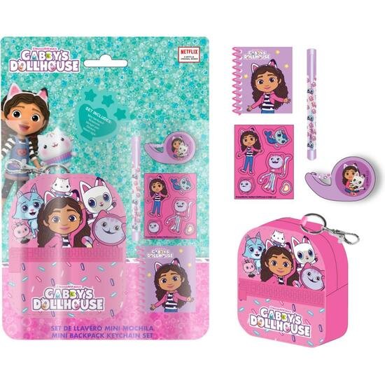 SET DE PAPELERÍA MINIMOCHILA GABBY´S DOLLHOUSE CERDA
