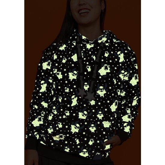 SUDADERA UNISEX CON CAPUCHA STITCH DISFRAZ DE FANTASMA S