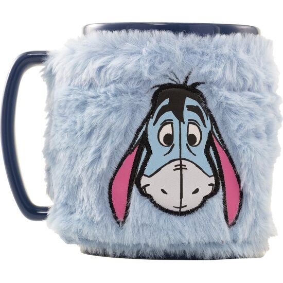 TAZA CON FUNDA DE PELUCHE EEYORE 440 ML