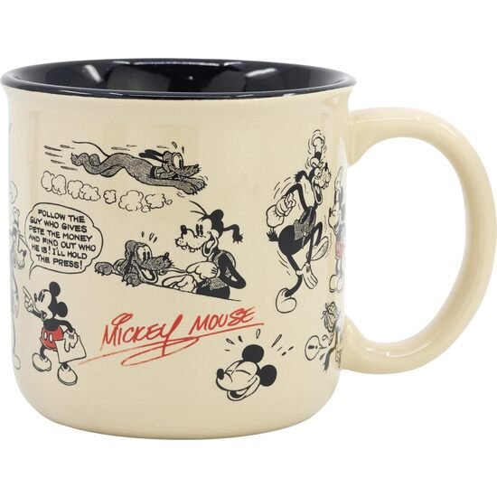 TAZA DE DESAYUNO MICKEY MOUSE VINTAGE 400 ML STOR