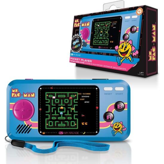 CONSOLA POCKET PLAYER MS PACMAN 8,4 CM MY ARCADE