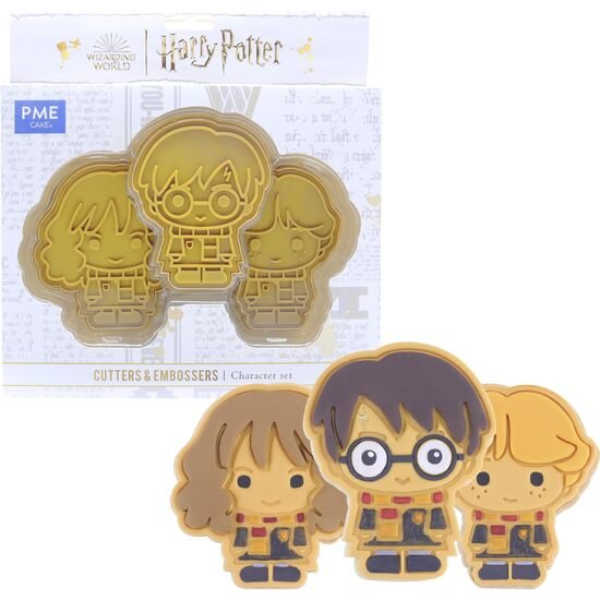 CORTADOR Y MARCADOR DE GALLETAS PERSONAJES HARRY POTTER PME CAKE