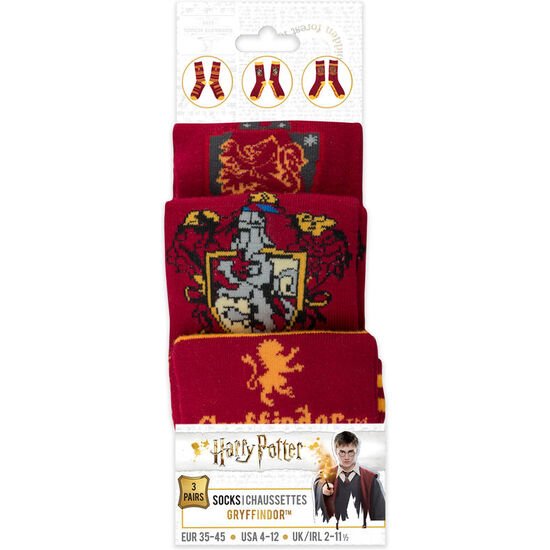 CNR - SET DE CALCETINES HARRY POTTER GRYFFINDOR CINEREPLICAS