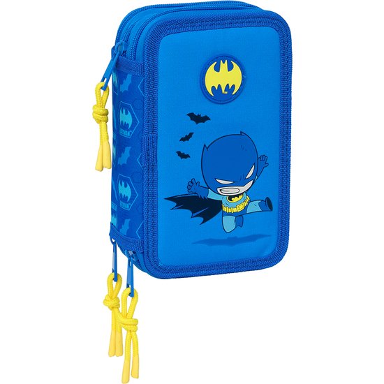 PLUMIER TRIPLE 37 PCS BATMAN PREESCOLAR SAFTA