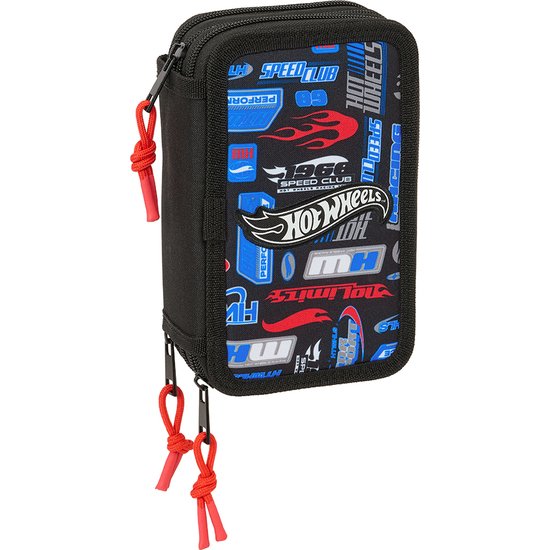 PLUMIER TRIPLE 37 PCS HOT WHEELS SAFTA