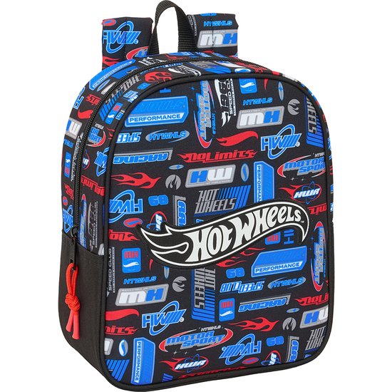 MOCHILA GUARDERIA ADAPT.CARRO HOT WHEELS SAFTA