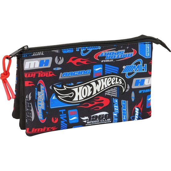 PORTATODO TRIPLE HOT WHEELS SAFTA