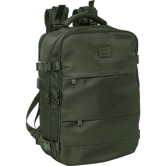 MOCHILA VIAJE CABINA PORTATIL 15,6 SAFTA  VERDE SAFTA