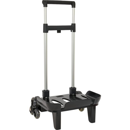 CARRO PORTAMOCHILAS PLEGAB. TRIPLE RUEDA TROLLEY NEGRO SAFTA