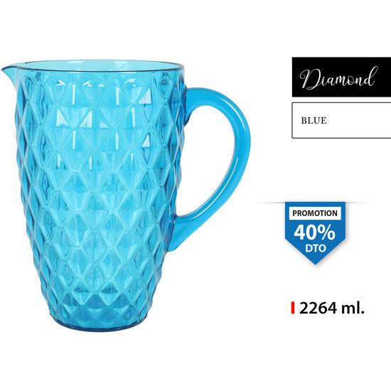 Comprar Jarra 2264ml Plástico Azul Diamond