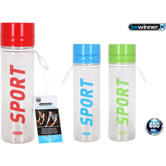 Comprar Botella Sport Agua 650ml Bewinner - Colores Surtidos