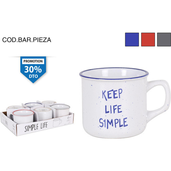 Comprar Mug 235cc Simple Life - Colores Surtidos
