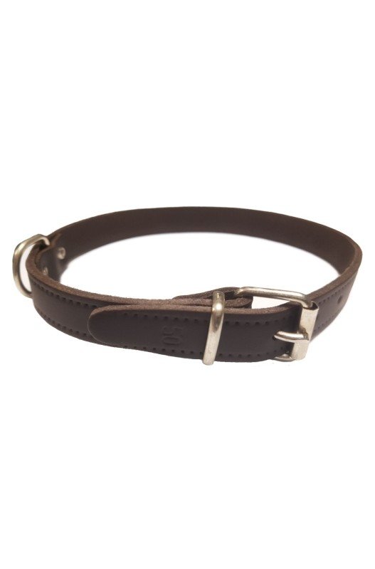 COLLAR CUERO CROMO FLOR 45x1.8cm 