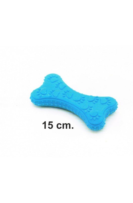 HUESO AZUL TERMOPLASTICO 15 cm. Arquivet