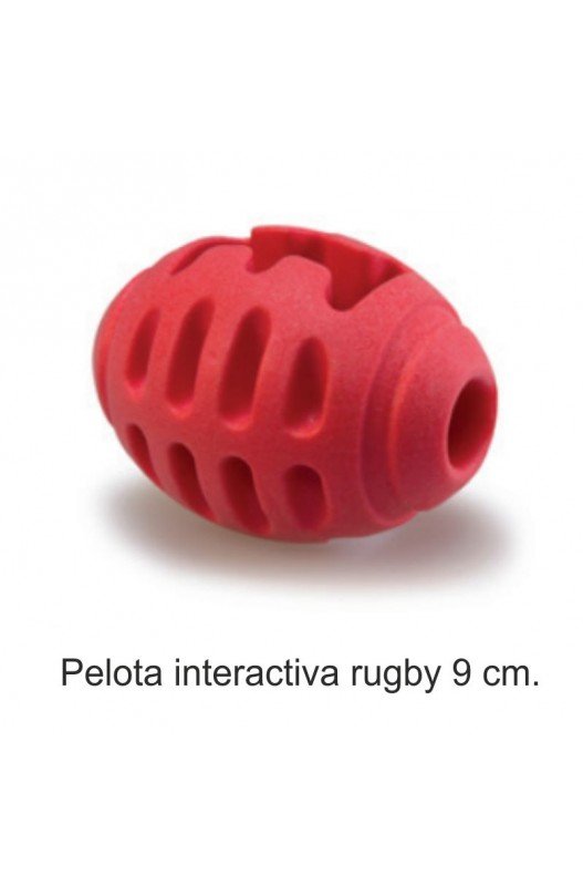 PELOTA INTERACTIVA SNACKS RUGBY 9 cm. Arquivet