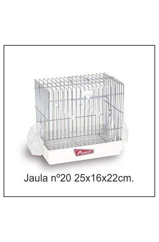 Comprar Jaula Pajaro 20 Blanca 25x16x22cm.