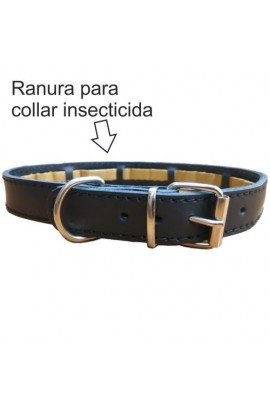 COLLAR PROTECT CUERO NEGRO 45x2.5cm 