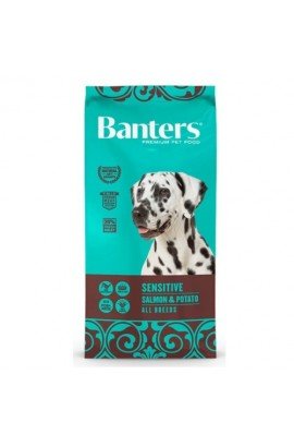 BANTERS DOG SENSITIVE SALMON&POTATO 15 KG. Banters