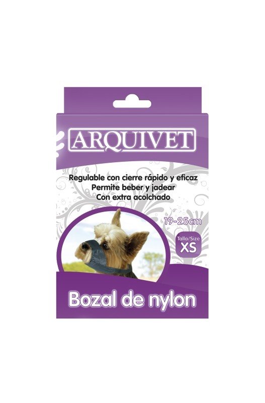 BOZAL NYLON TALLA XS Yorkshire. Arquivet Arquivet