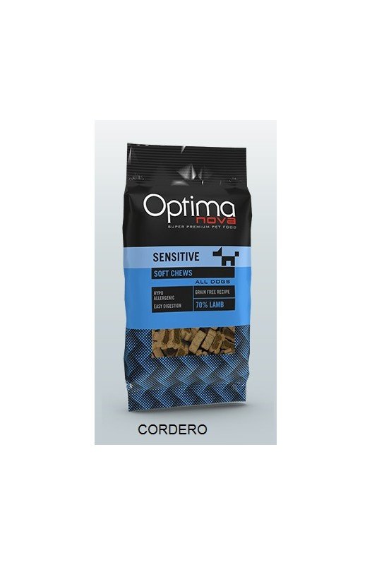 SNACK SENSITIVE CORDERO 150gr.Optima Nova Optima Nova